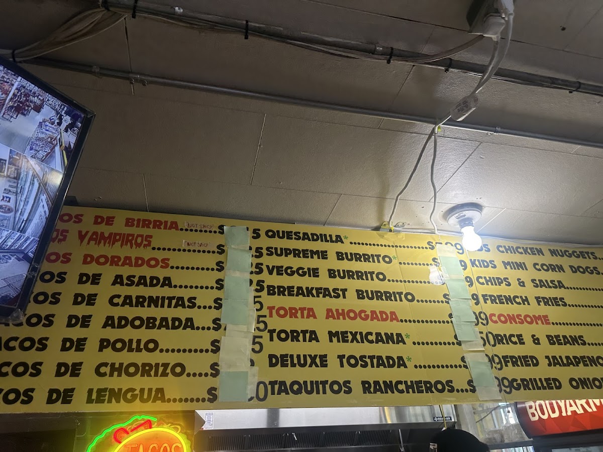 La Terraza Taqueria Photo Menu 1