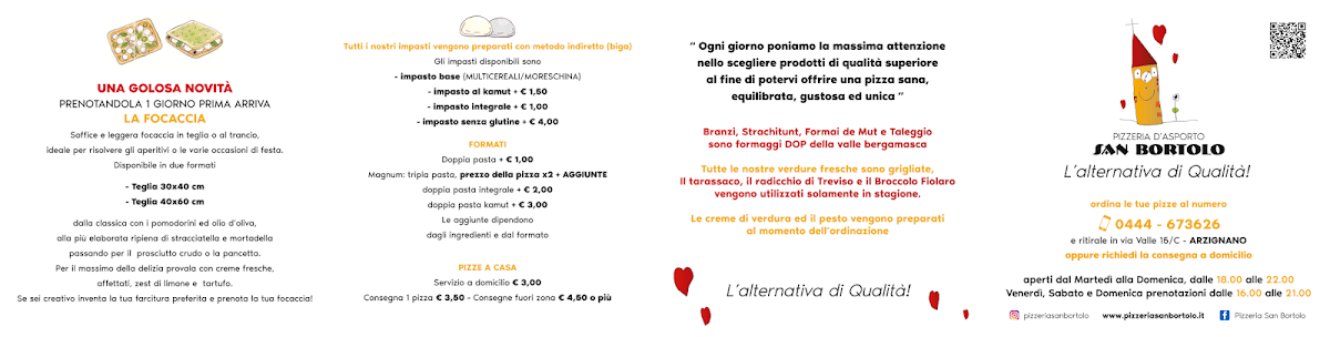 Pizzeria San Bortolo Photo Menu 2