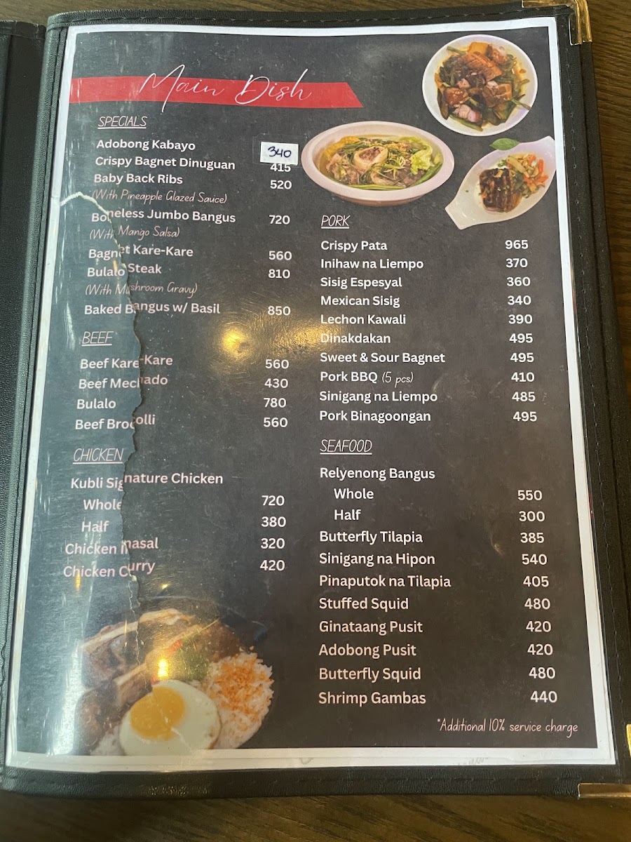 Kubli Café Bistro - General Trias, Cavite Photo Menu 7