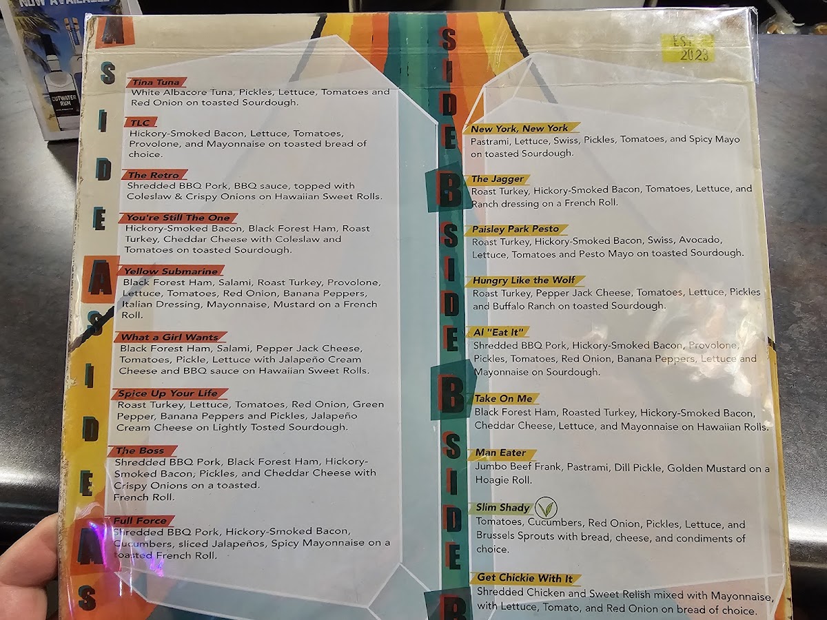 Retro’s Subs & Brews Photo Menu 1