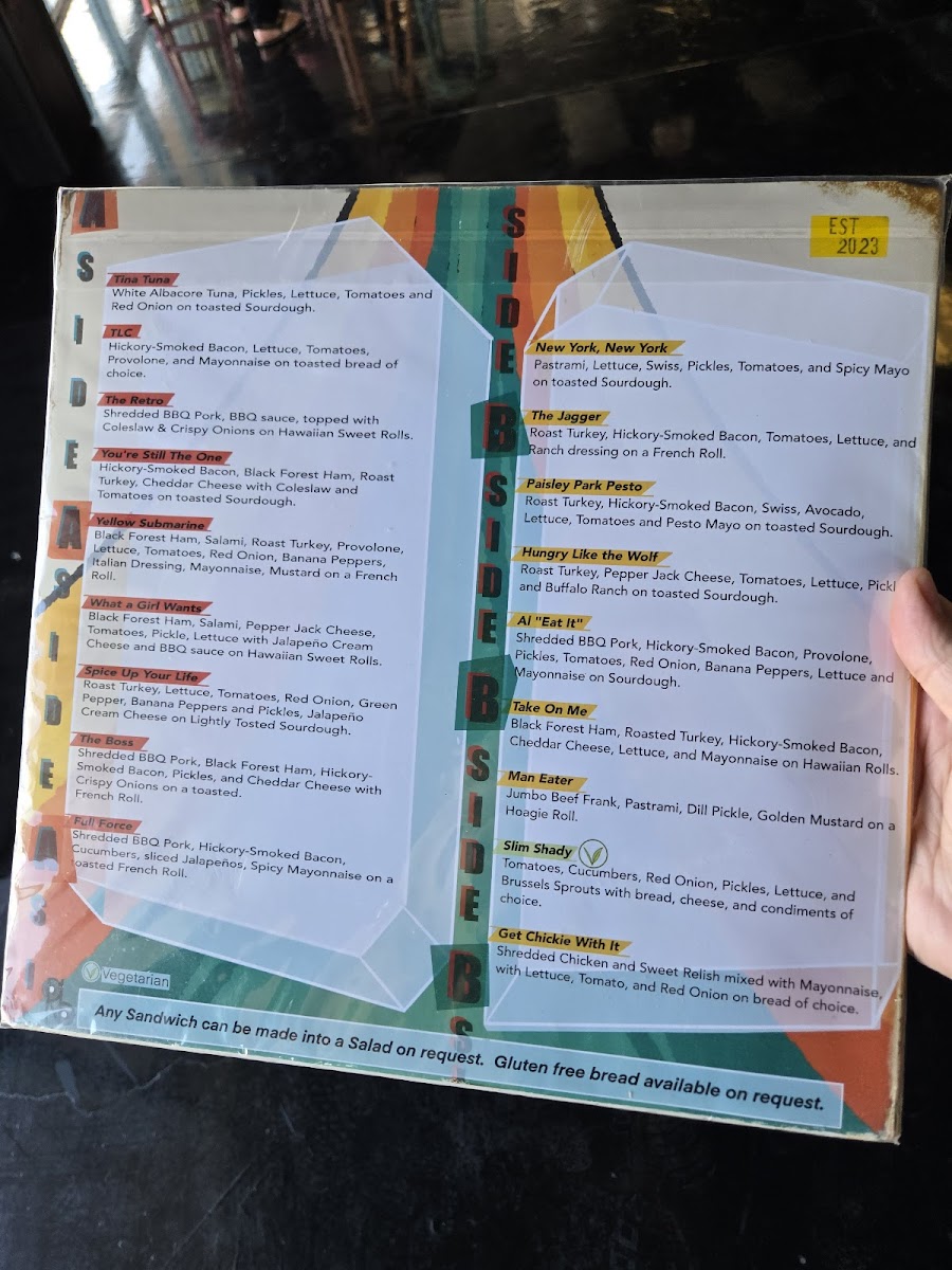 Retro’s Subs & Brews Photo Menu 2