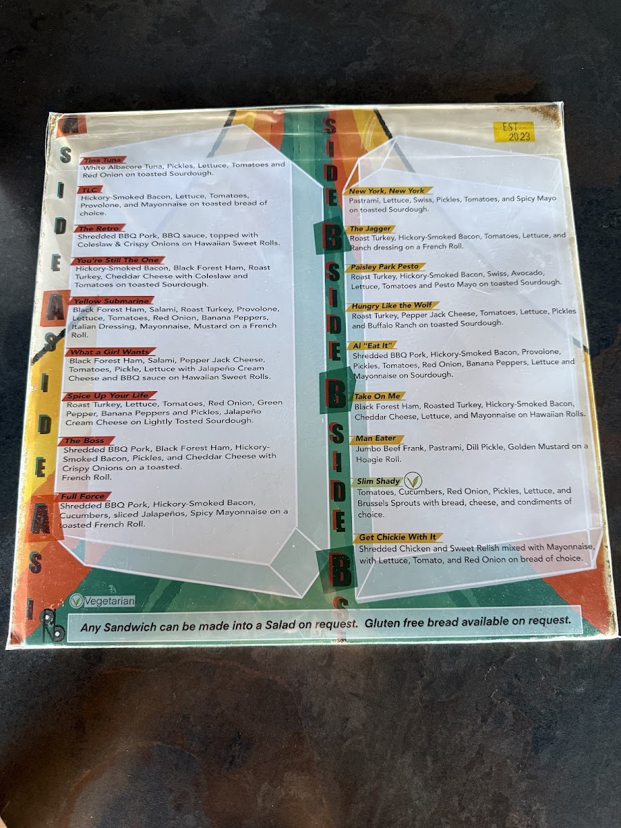 Retro’s Subs & Brews Photo Menu 3