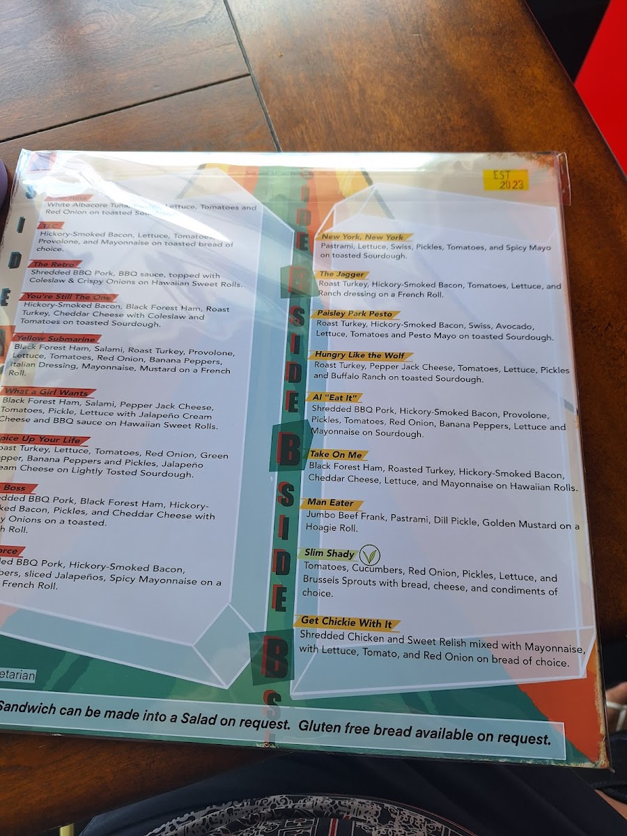 Retro’s Subs & Brews Photo Menu 4