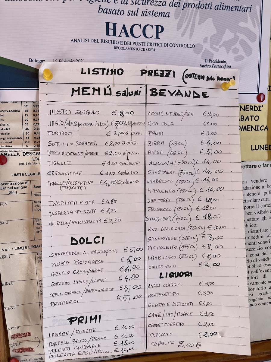 Osteria dal Nonno Photo Menu 2