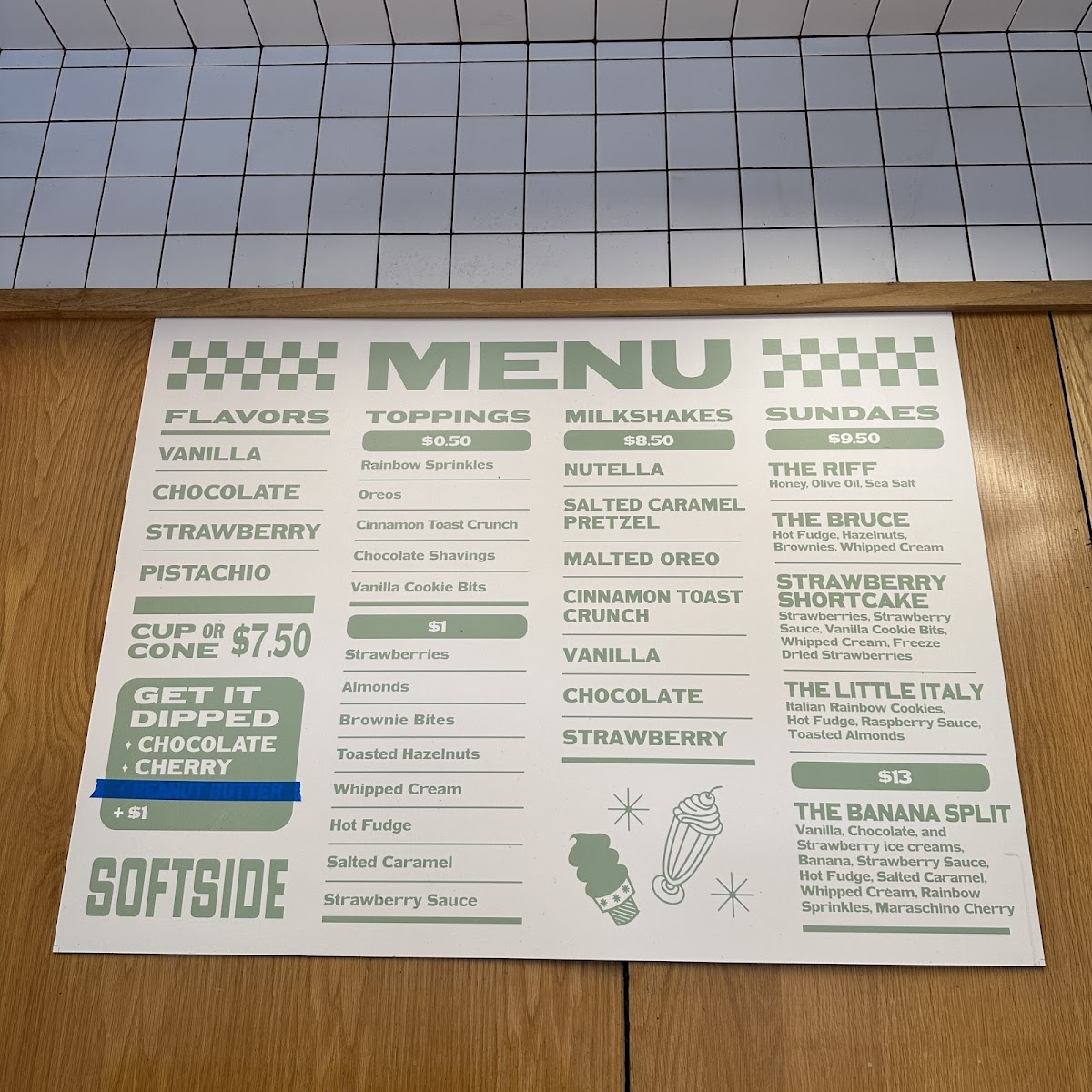 Softside Photo Menu 2