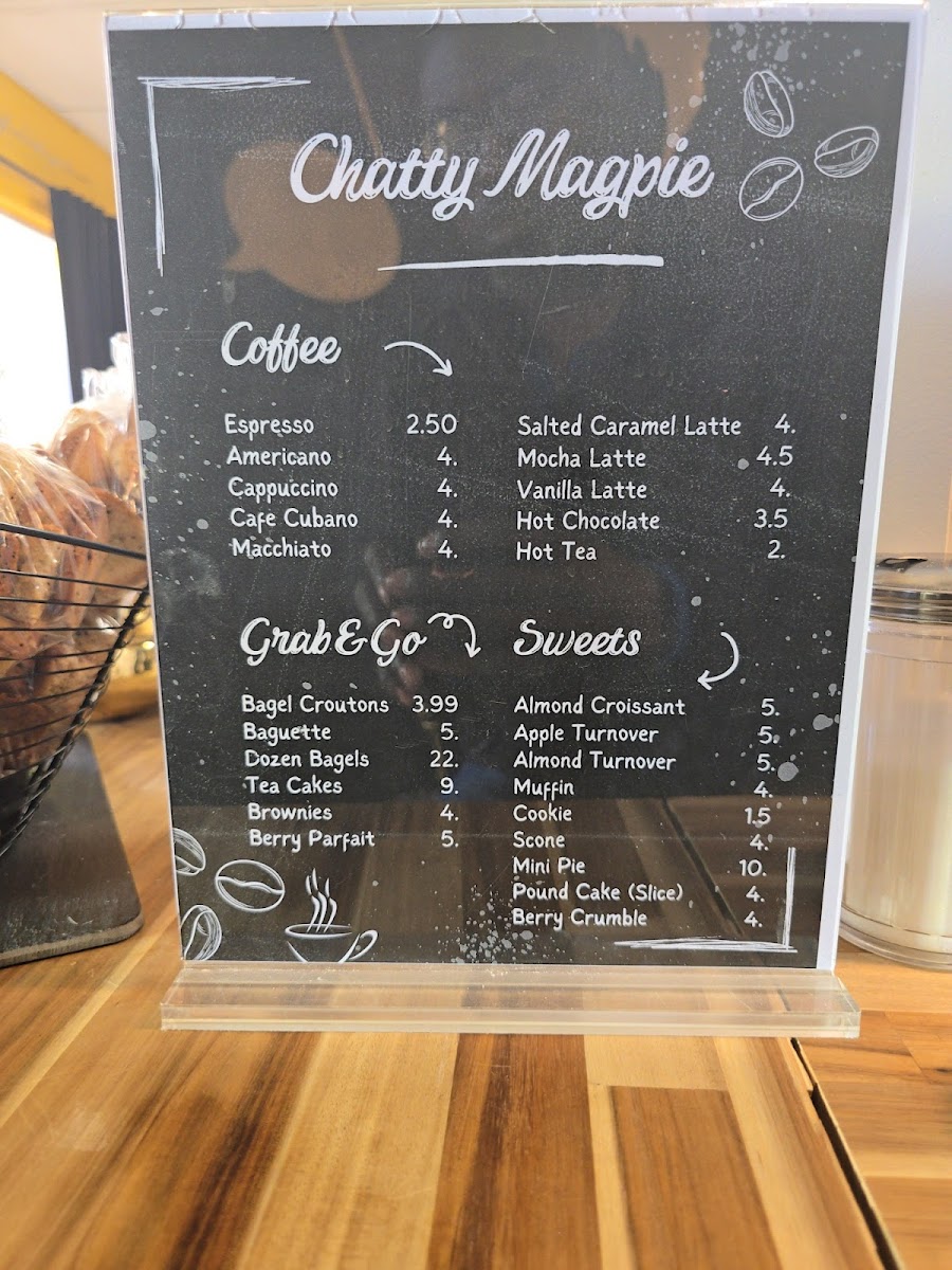Chatty Magpie Cafe Photo Menu 5