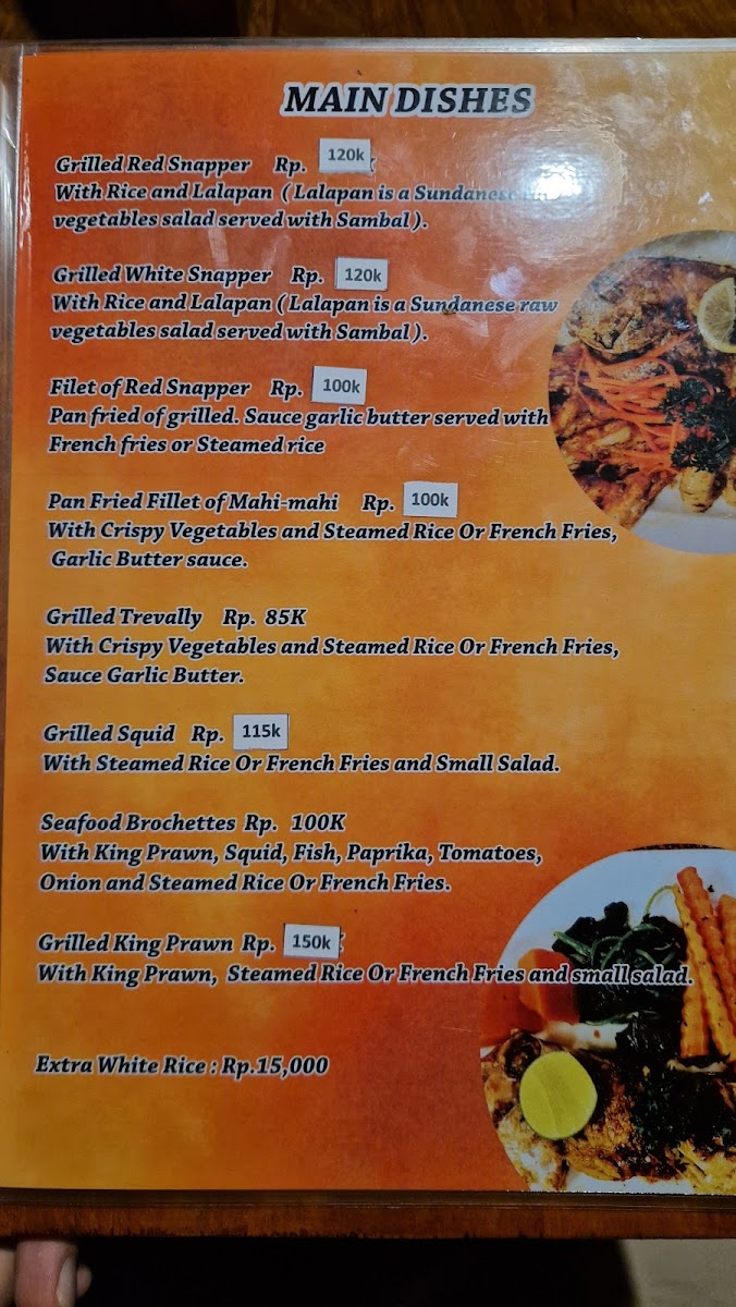 Secret Bay restaurant Photo Menu 3