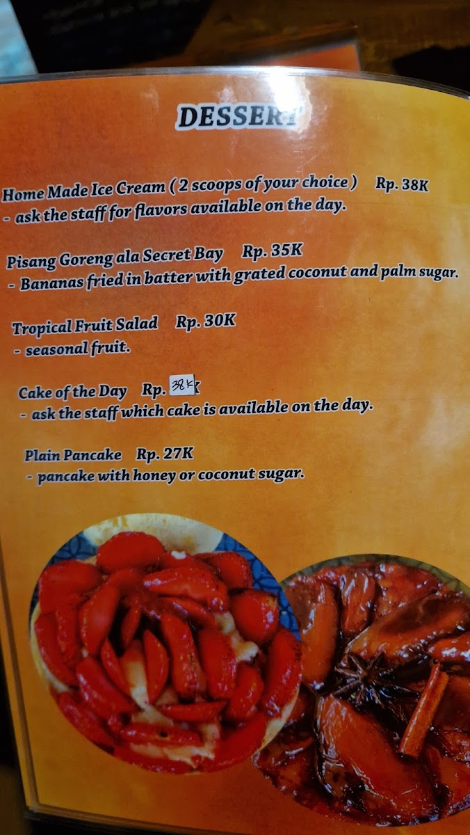 Secret Bay restaurant Photo Menu 5