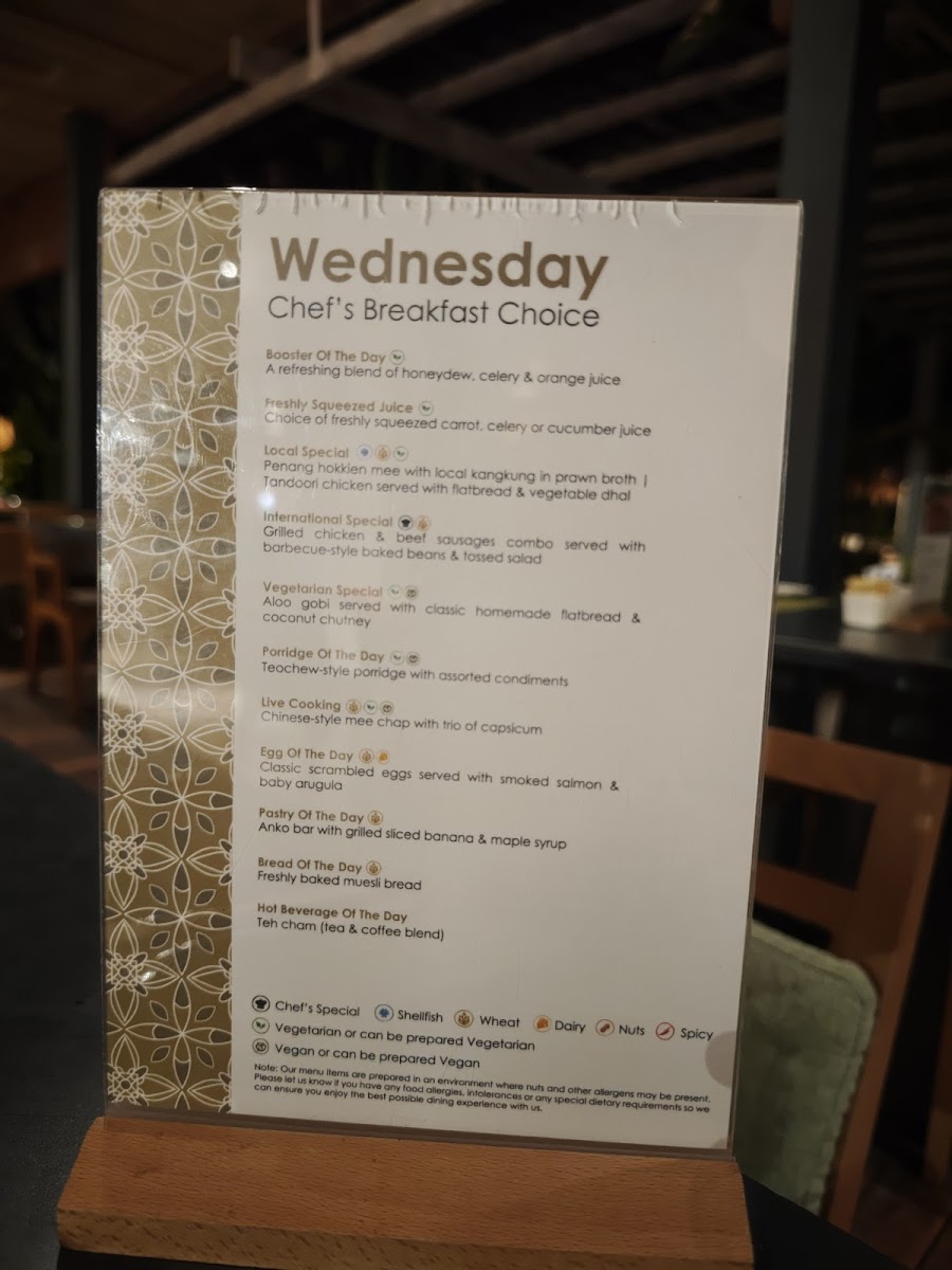 Cinnamon Asian Kitchen at PARKROYAL Penang Resort Photo Menu 3