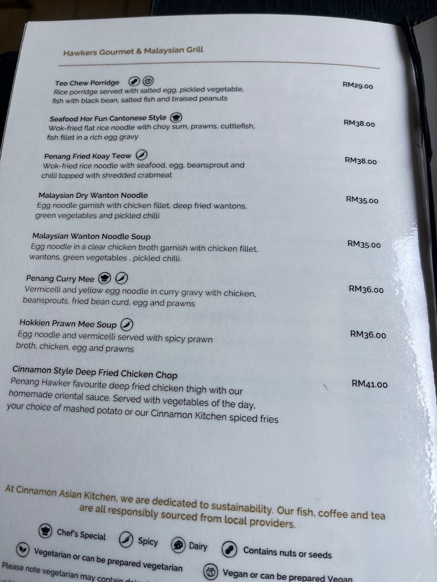 Cinnamon Asian Kitchen at PARKROYAL Penang Resort Photo Menu 6
