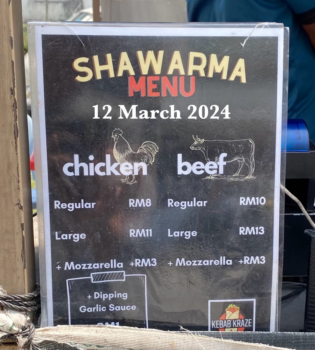 Kebab Kraze Photo Menu 1