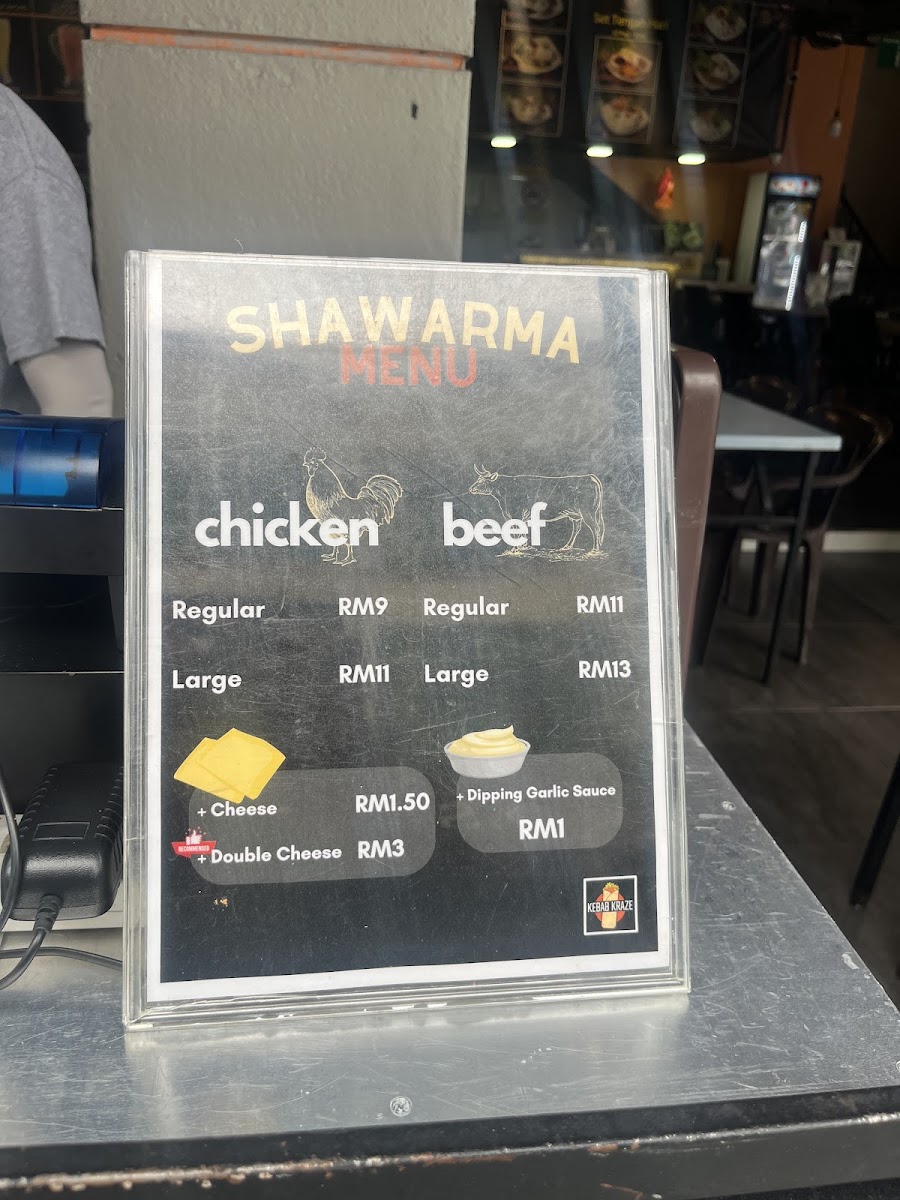 Kebab Kraze Photo Menu 3