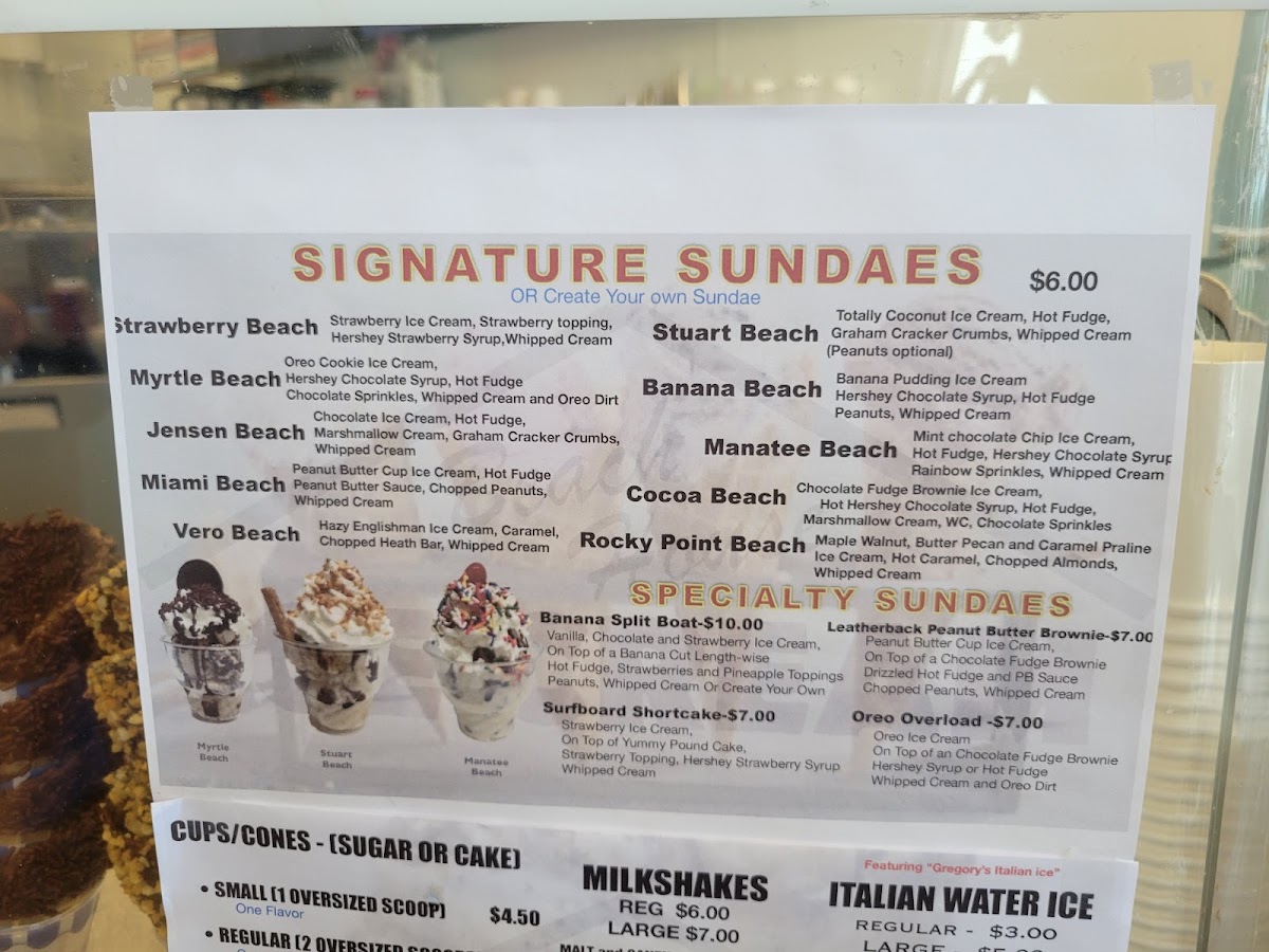 Beach House Ice Cream Photo Menu 4