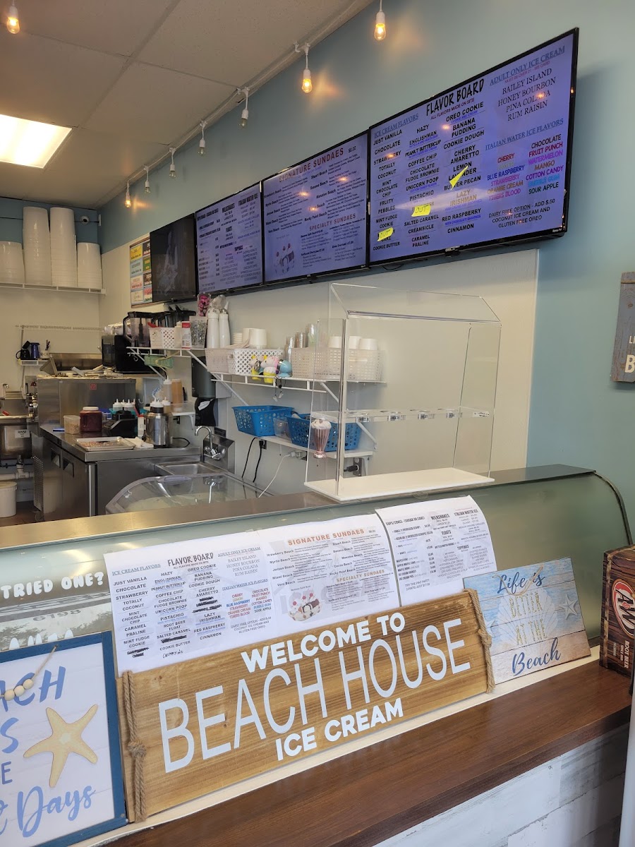 Beach House Ice Cream Photo Menu 8