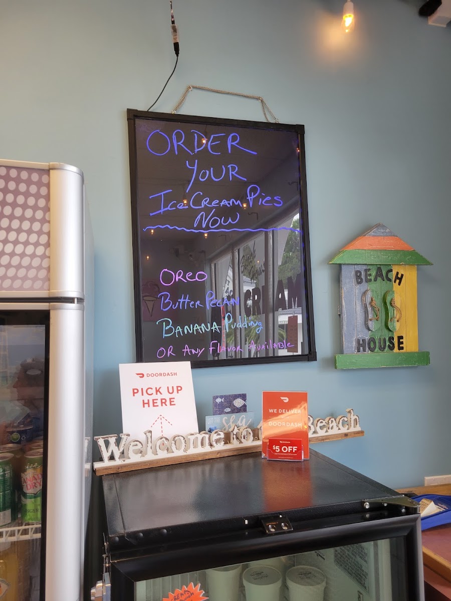 Beach House Ice Cream Photo Menu 9