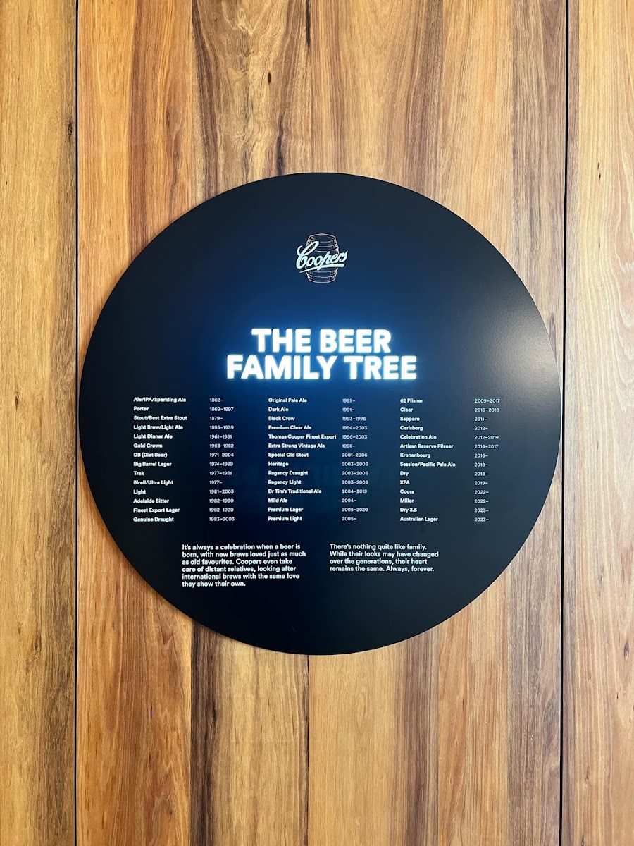Coopers Brewery Visitor Centre Photo Menu 3