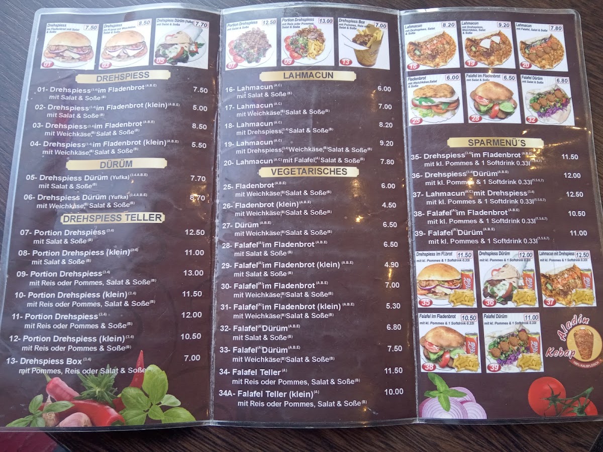 Aladin Kebap Photo Menu 3