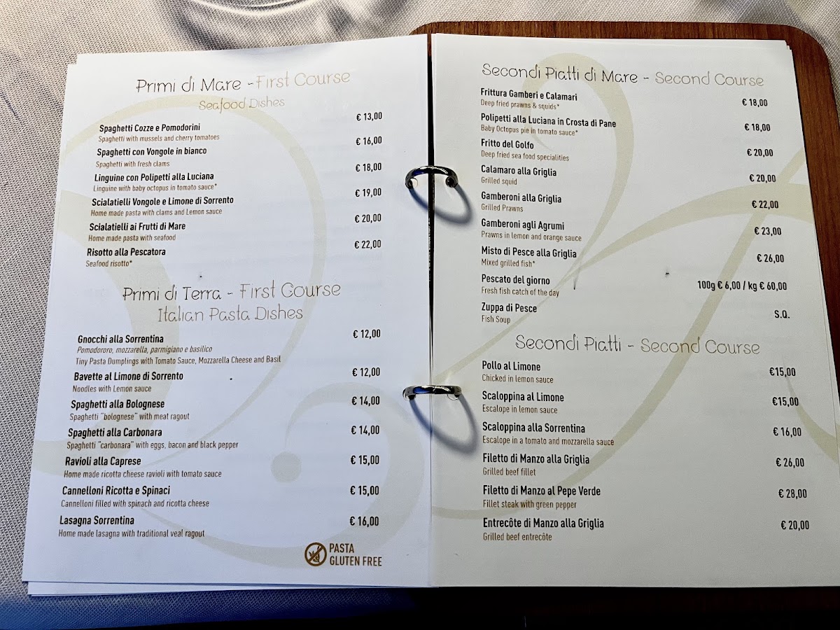 Ristorante Ruccio Photo Menu 1
