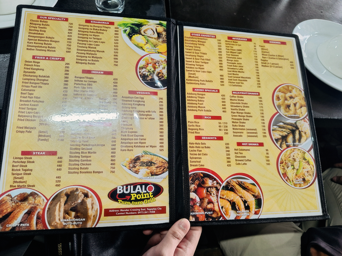 Bulalo Point Turo-Turo Grill Photo Menu 1