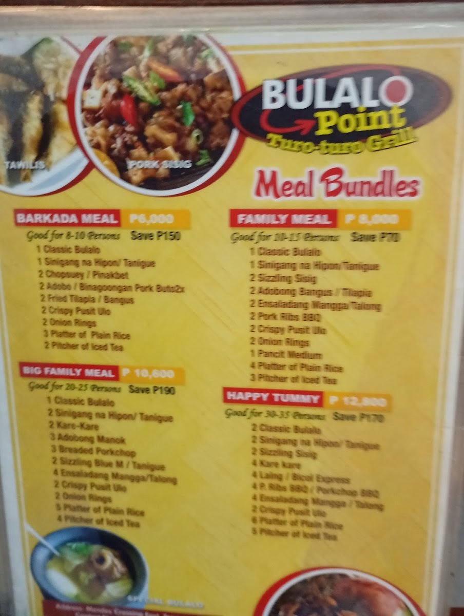 Bulalo Point Turo-Turo Grill Photo Menu 9