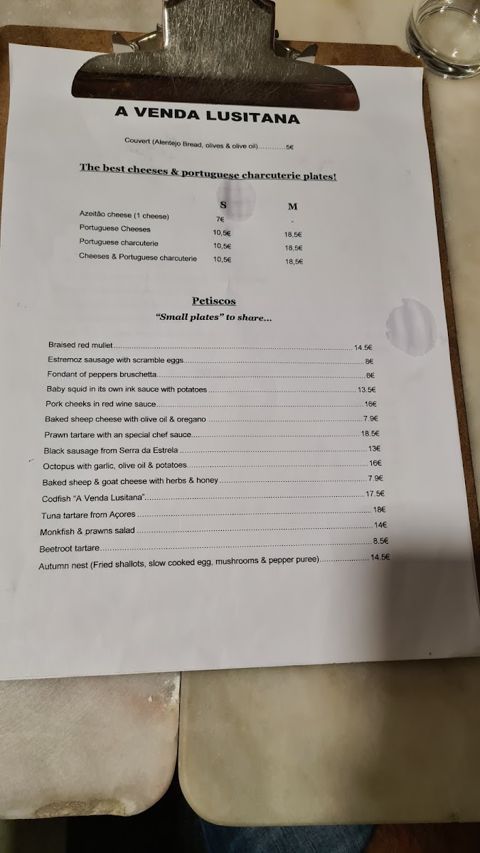 A Venda Lusitana Photo Menu 5