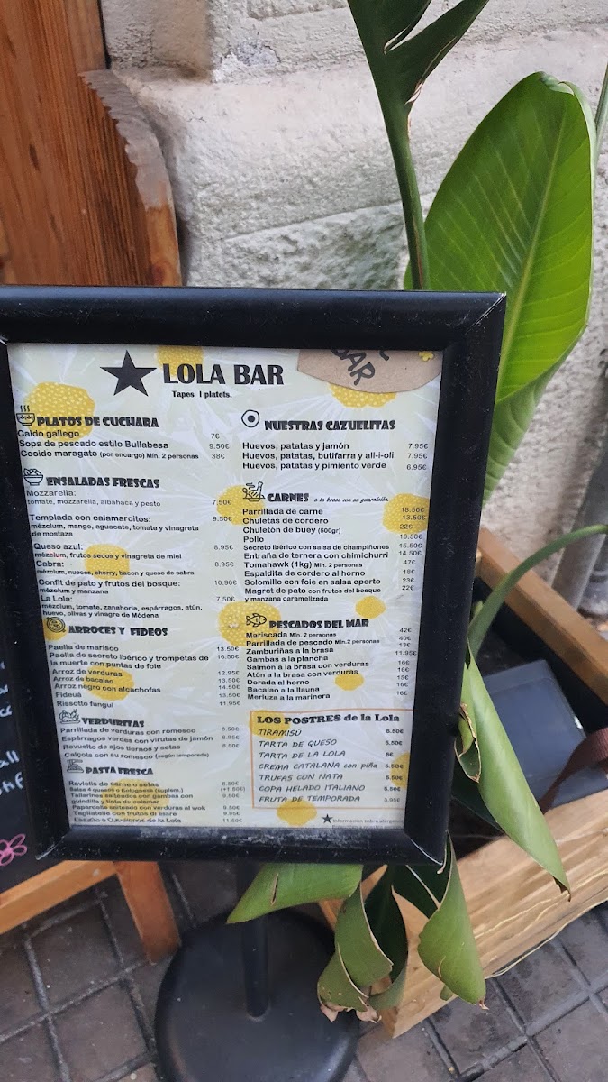 Bar Lola Tapas y Platillos Photo Menu 10