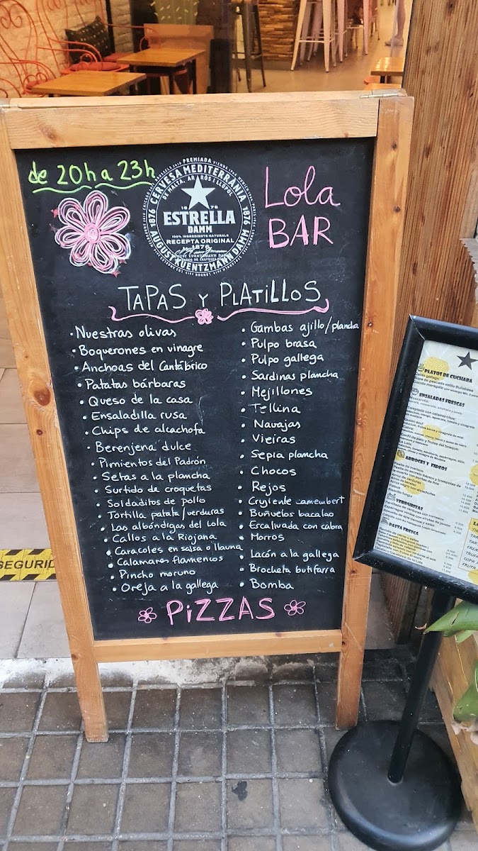 Bar Lola Tapas y Platillos Photo Menu 9