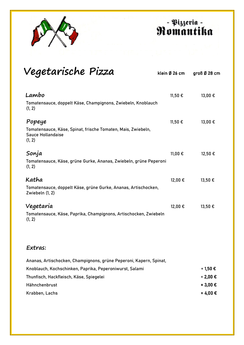 Pizzeria Romantika Photo Menu 3