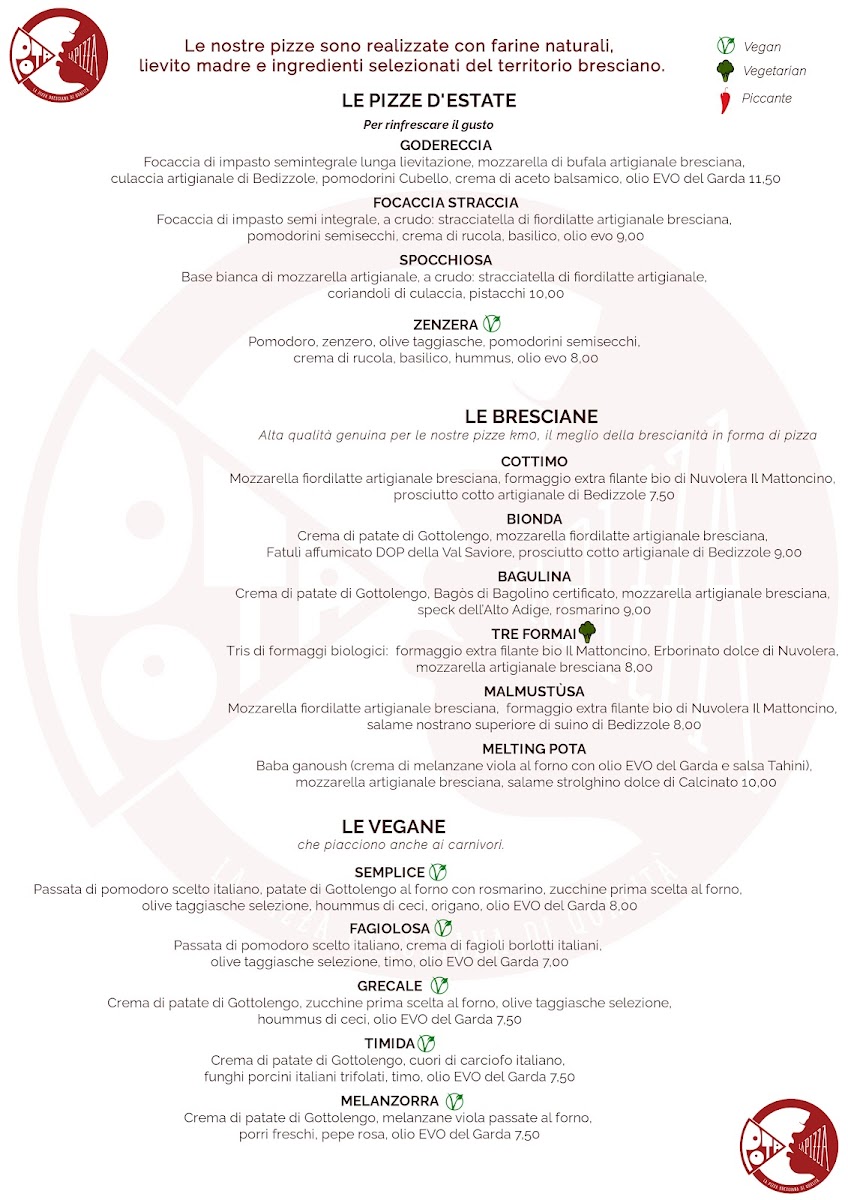 Pota la pizza Calcinato Photo Menu 1