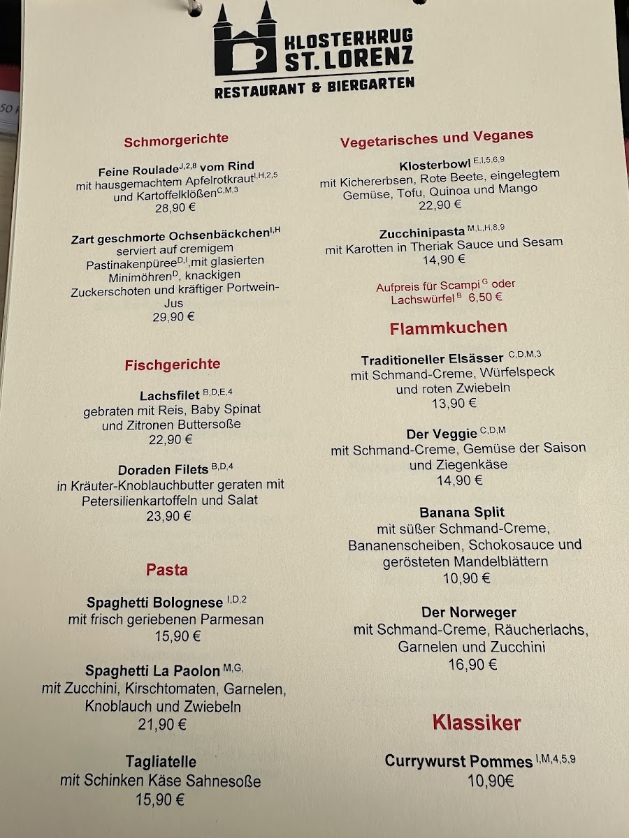 Restaurant Klosterkrug St.Lorenz Photo Menu 4