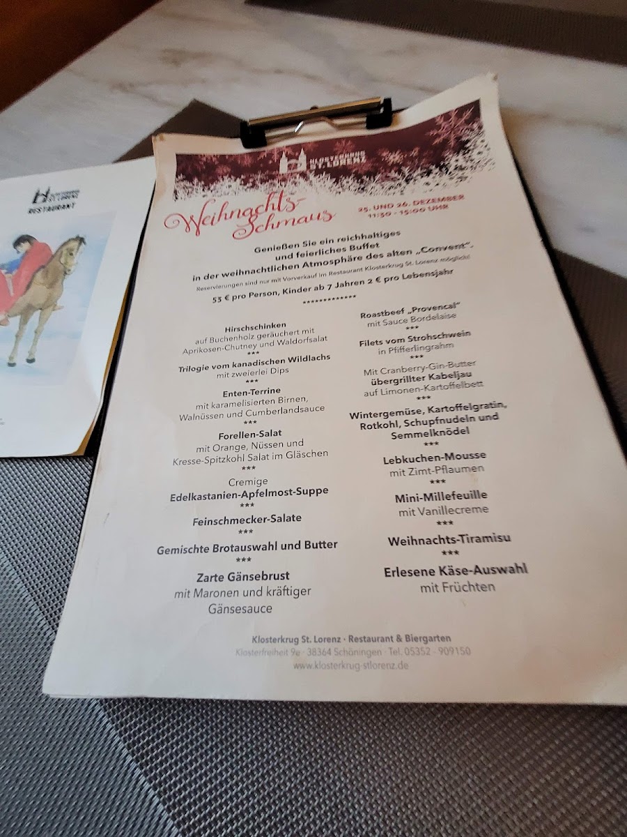 Restaurant Klosterkrug St.Lorenz Photo Menu 9