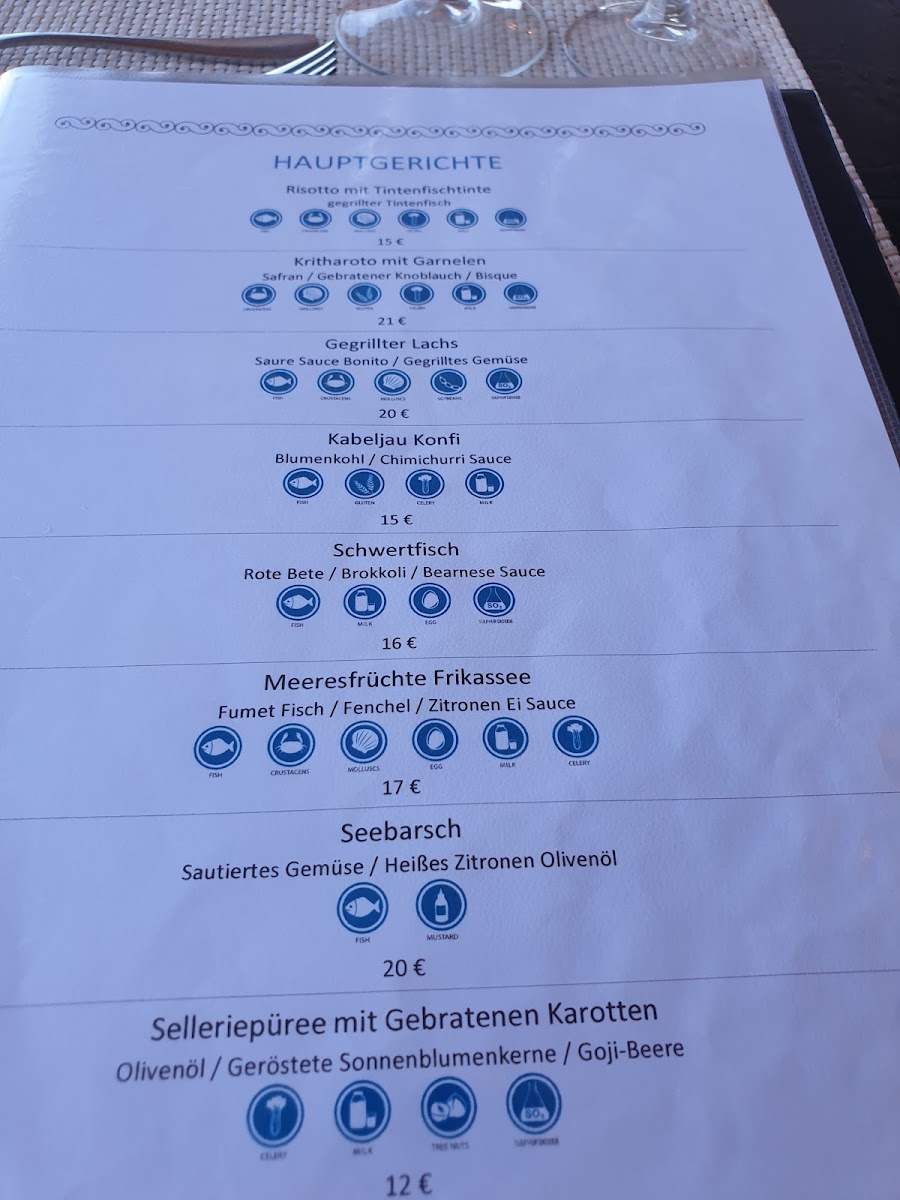 Sirocco Seafood Restaurant Photo Menu 6