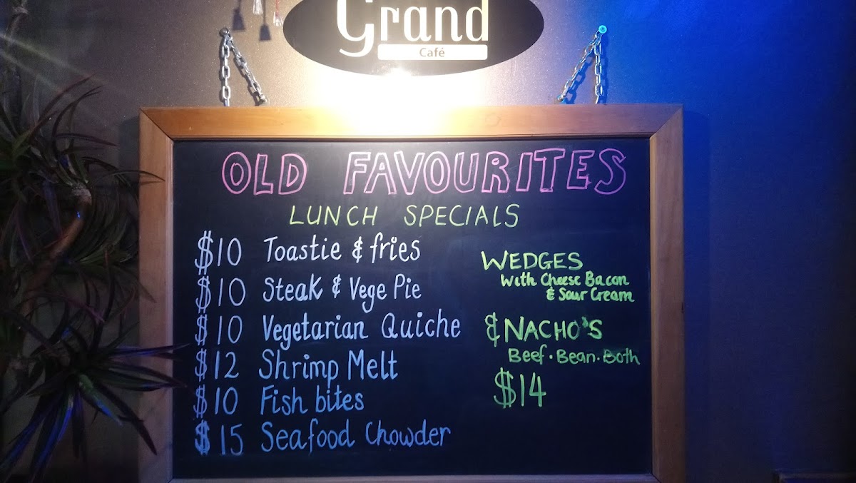 Grand Cafe and Eatery Photo Menu 1