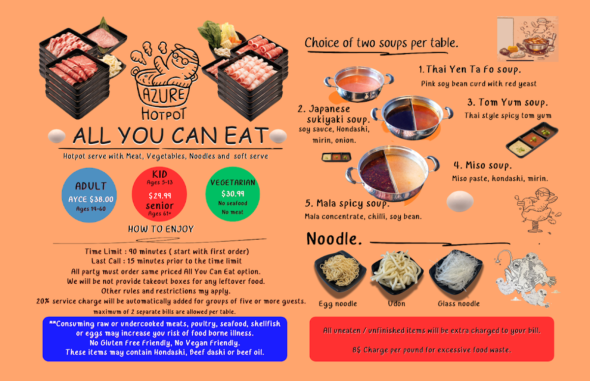 Azure Hot Pot Photo Menu 1