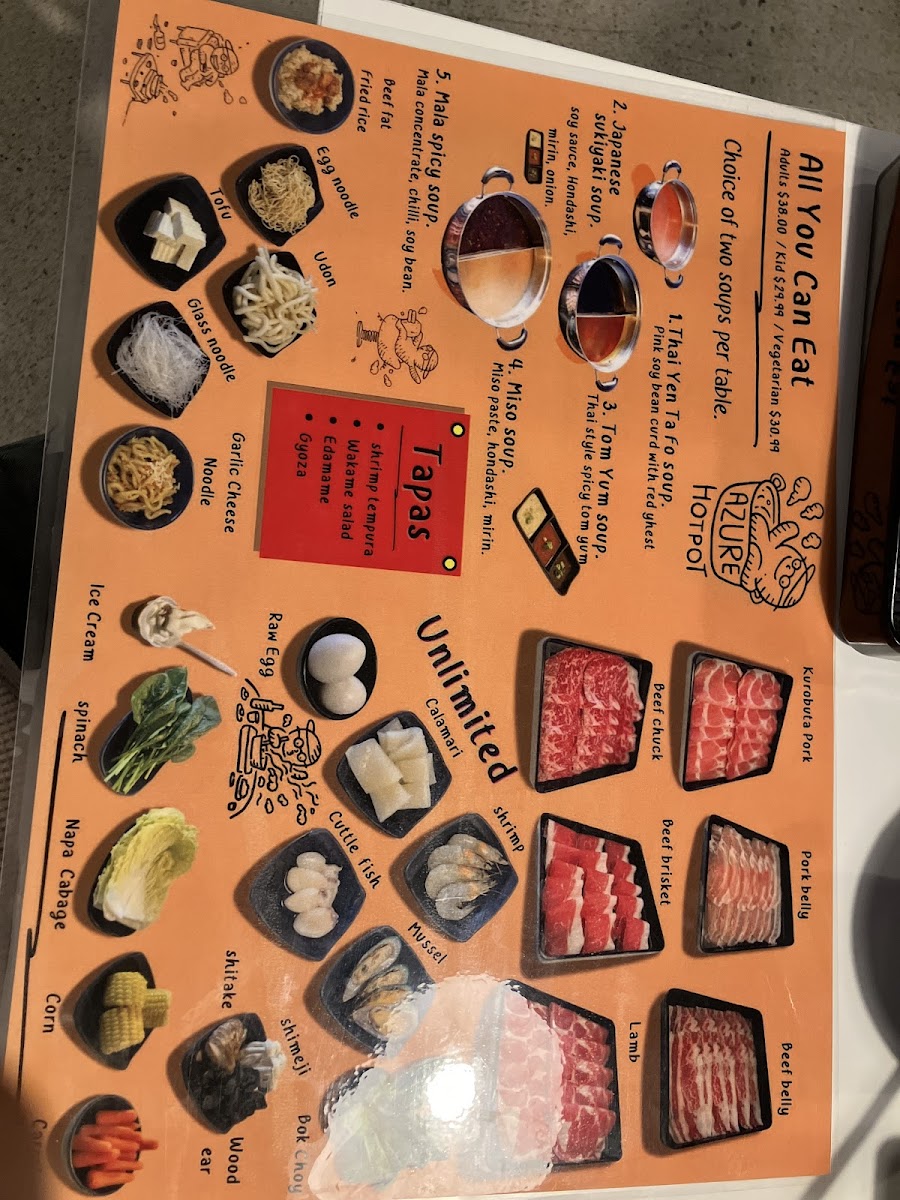 Azure Hot Pot Photo Menu 9