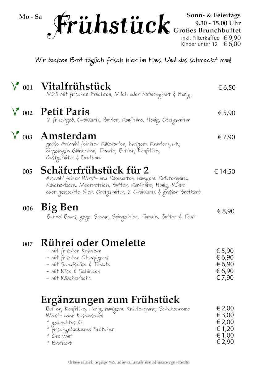 Schäfer - Café Bar Restaurant Photo Menu 2
