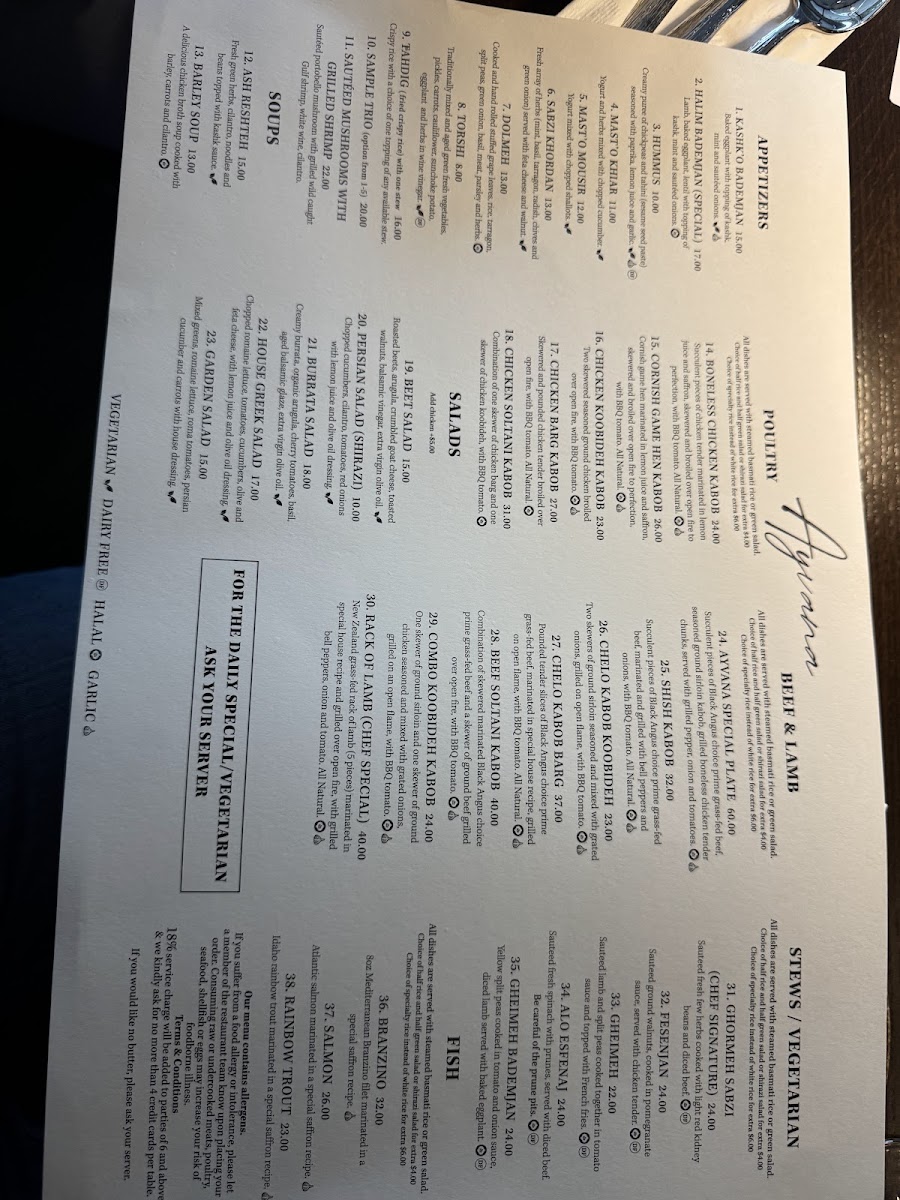 Ayvana Photo Menu 9