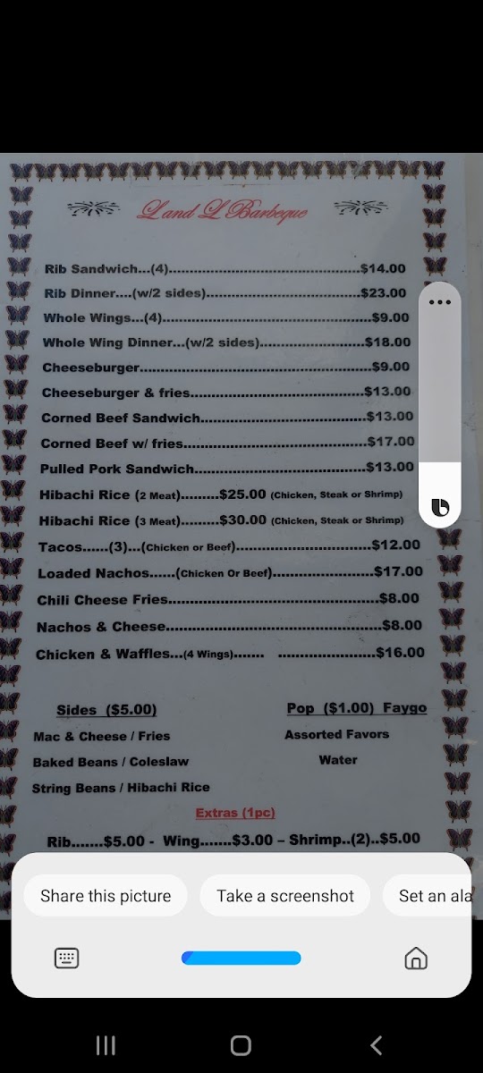 L and L Barbeque Photo Menu 3