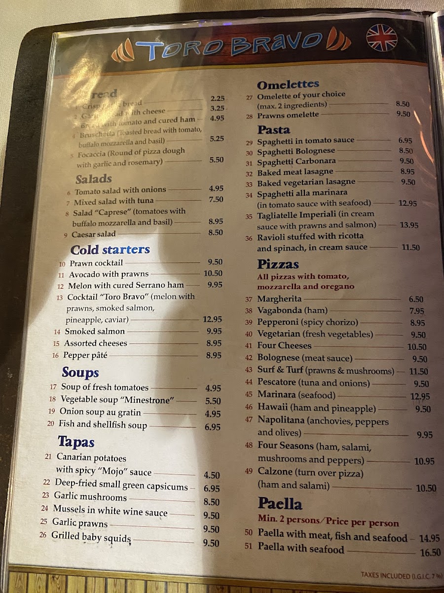 Restaurante Grill Toro Bravo Photo Menu 6