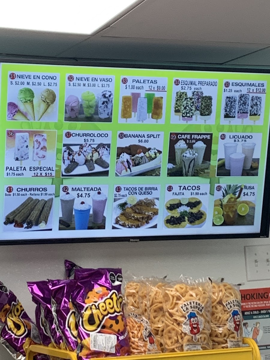 La Super Ice Cream Parlor Photo Menu 6