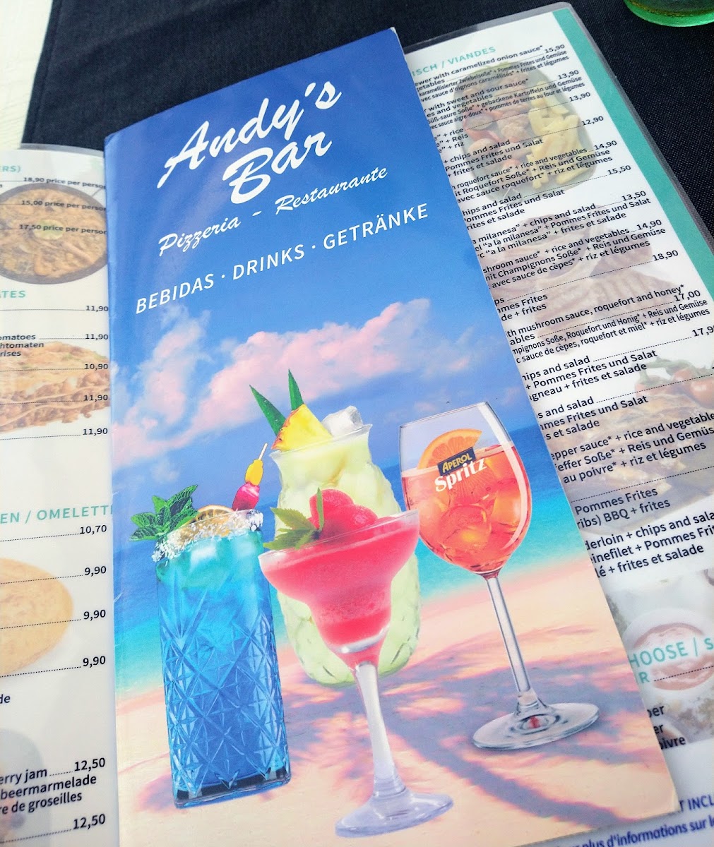 Andy's Bar Photo Menu 5