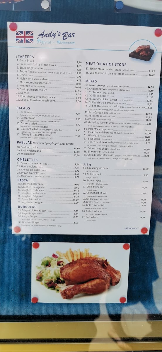 Andy's Bar Photo Menu 7