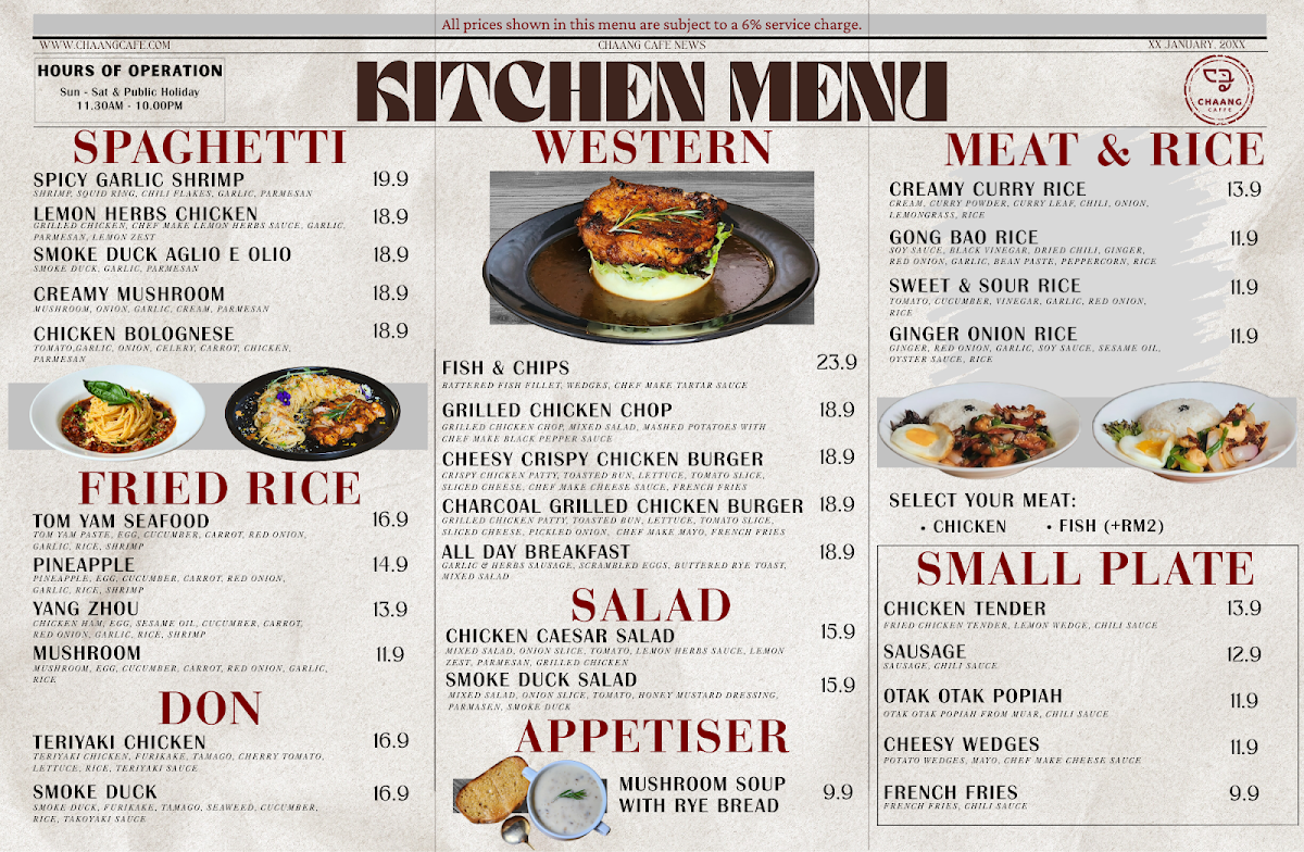 Chaang Caffe Photo Menu 1