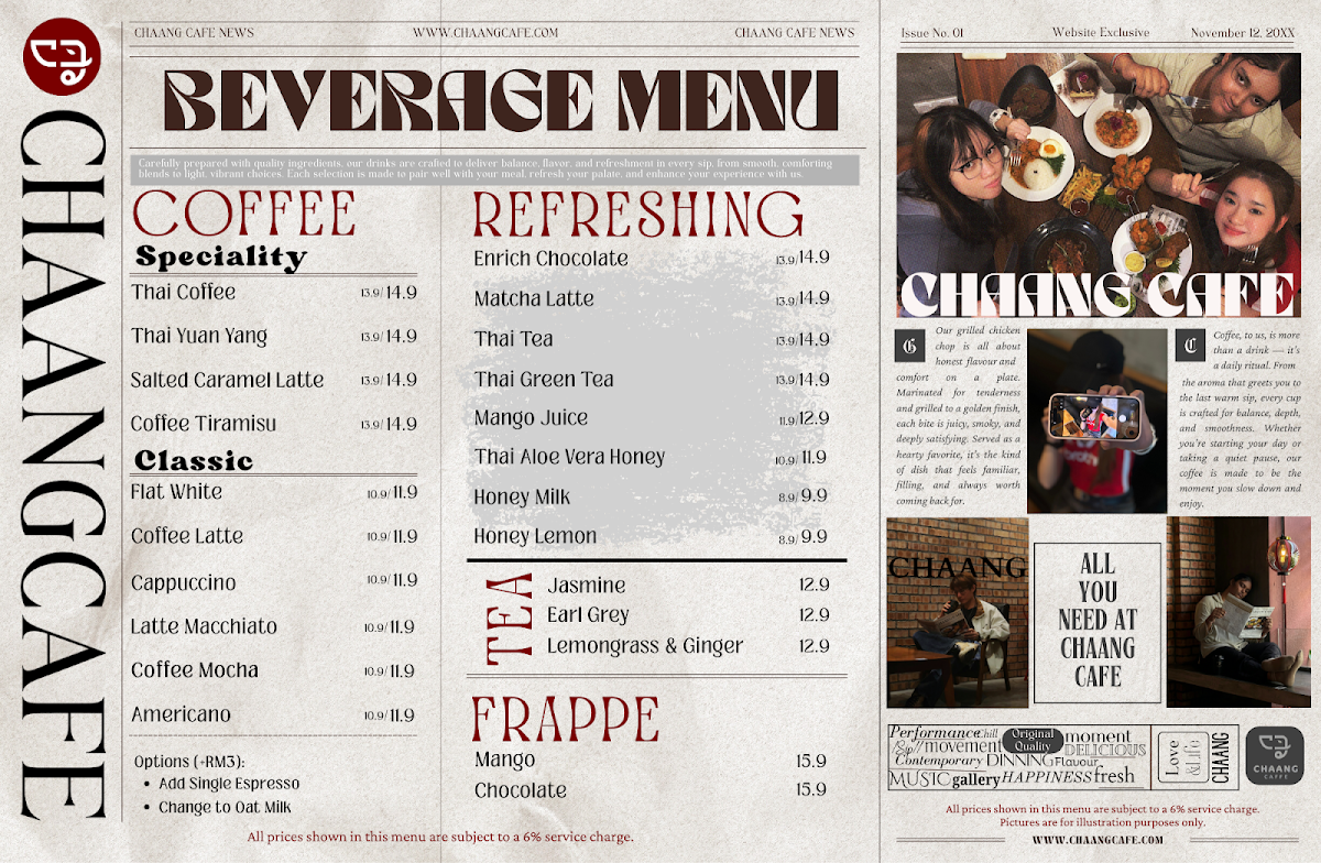 Chaang Caffe Photo Menu 2