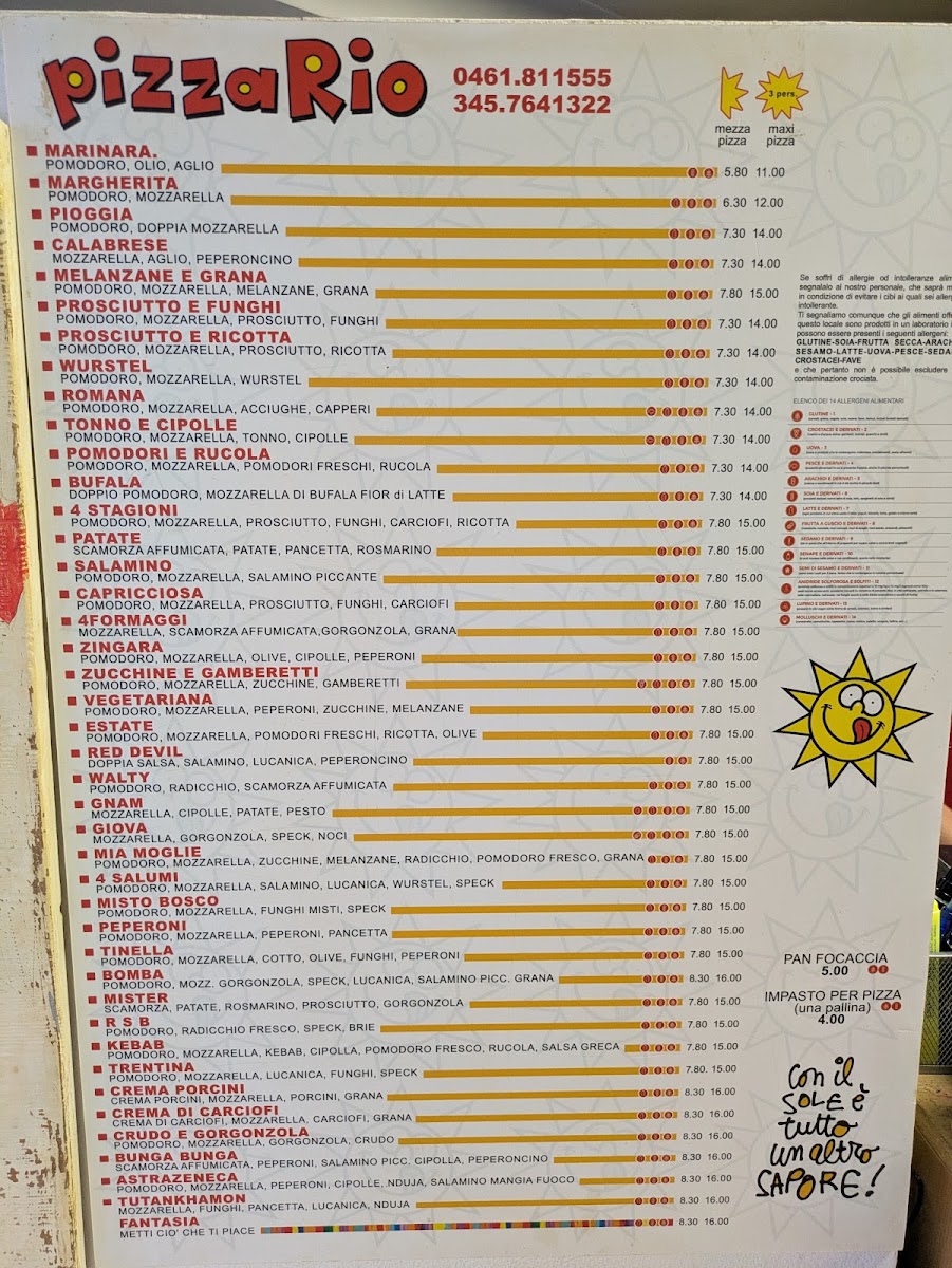 Pizza Rio Photo Menu 1