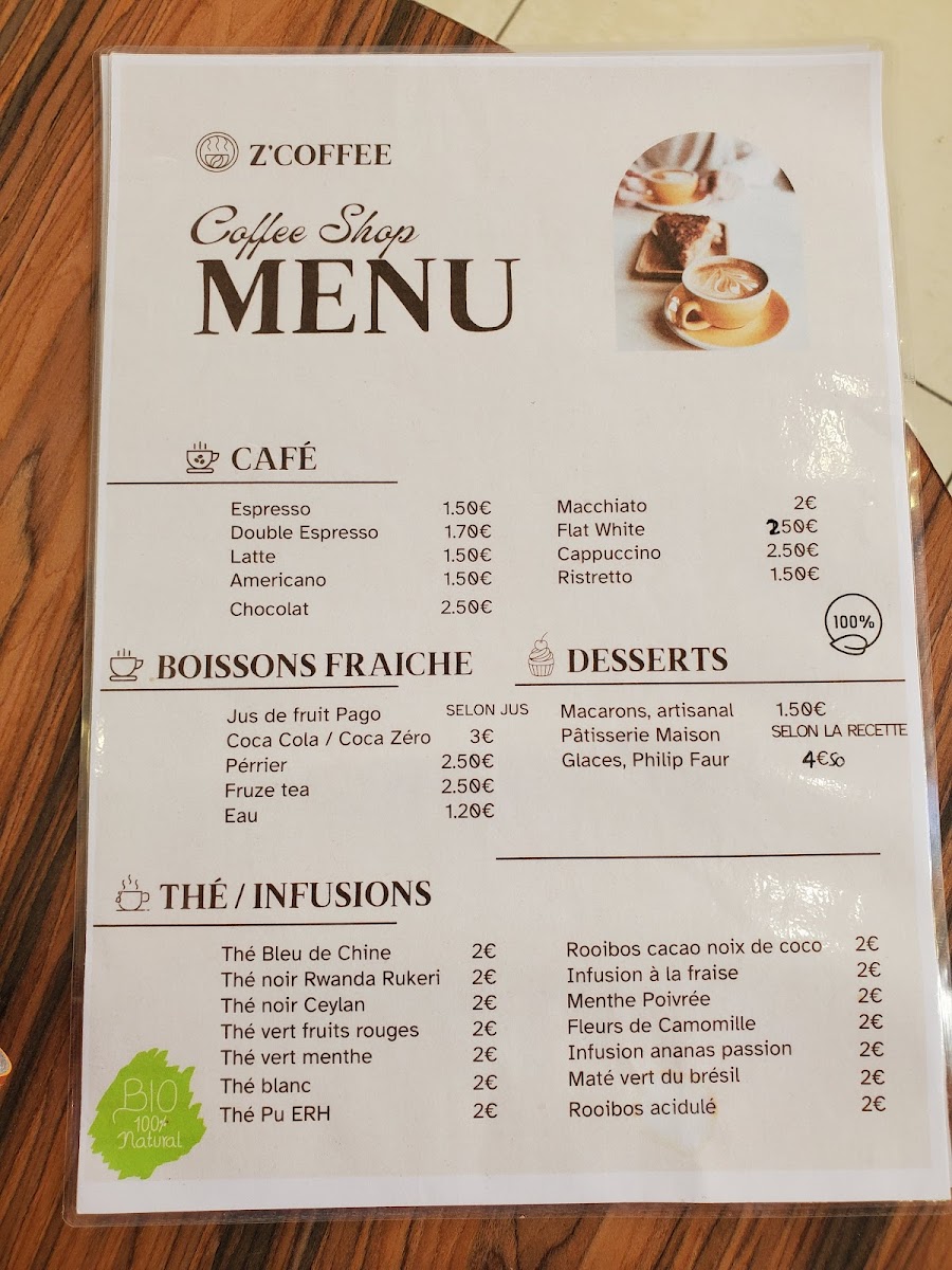 Z’coffee Photo Menu 1