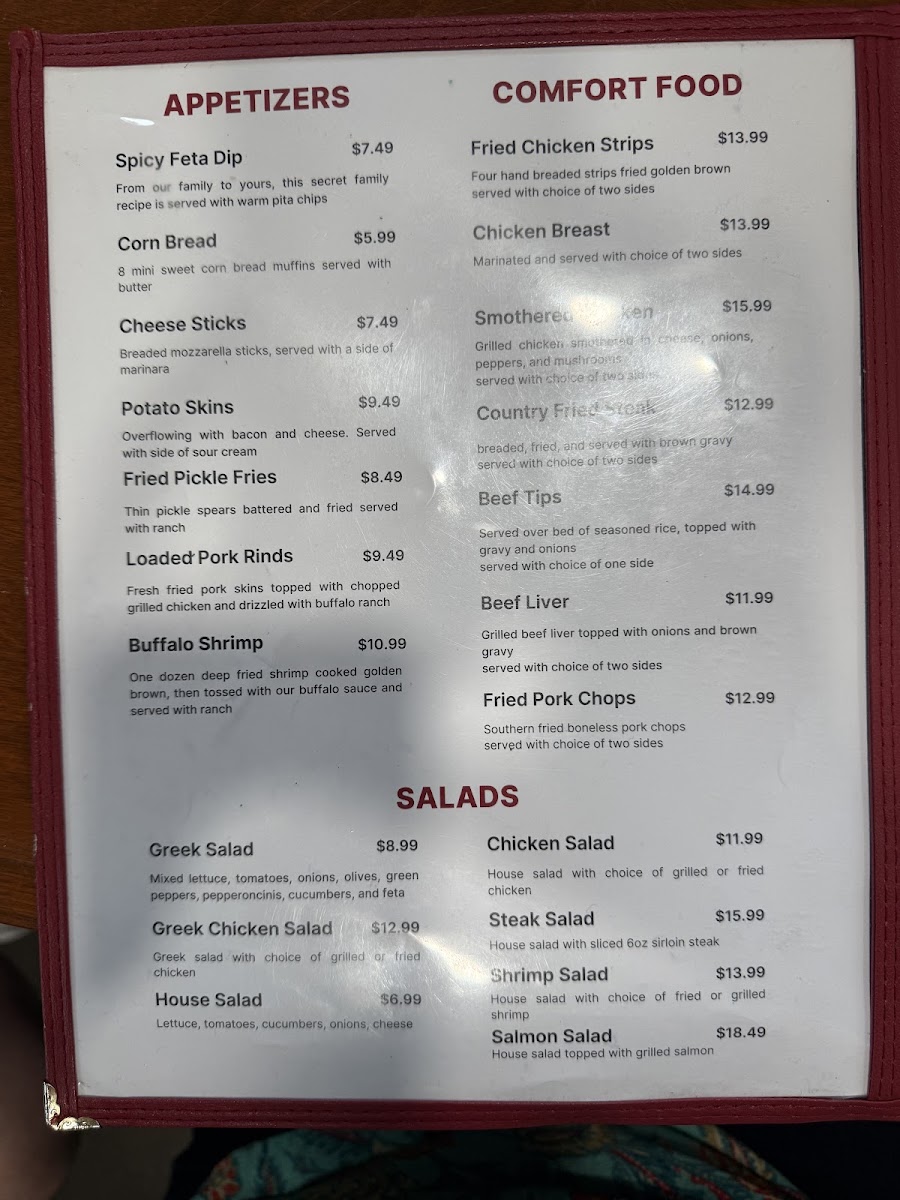 Calhoun Steakhouse Photo Menu 1