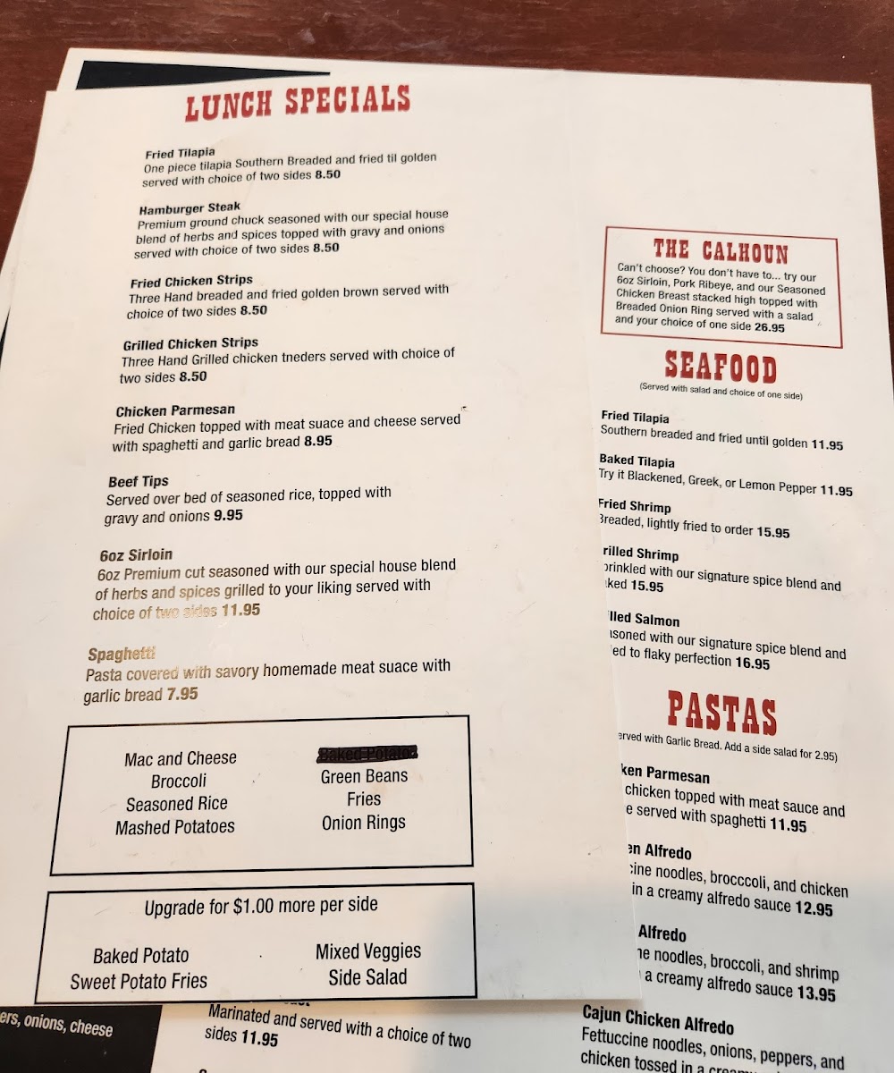 Calhoun Steakhouse Photo Menu 4
