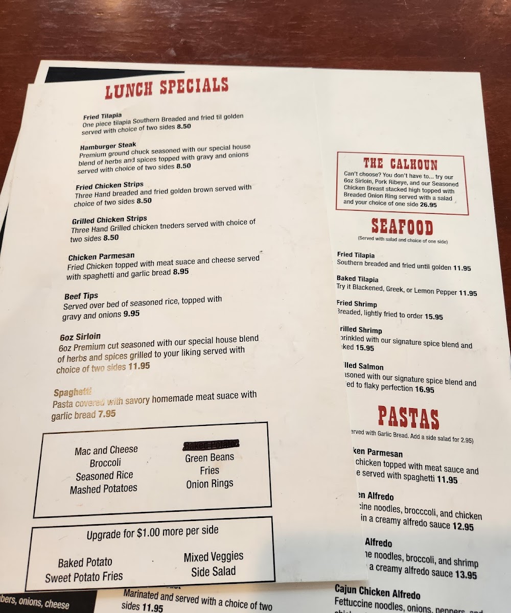 Calhoun Steakhouse Photo Menu 5