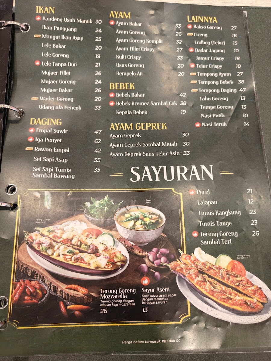 Penyetan Cok - AEON Mall Deltamas Photo Menu 1